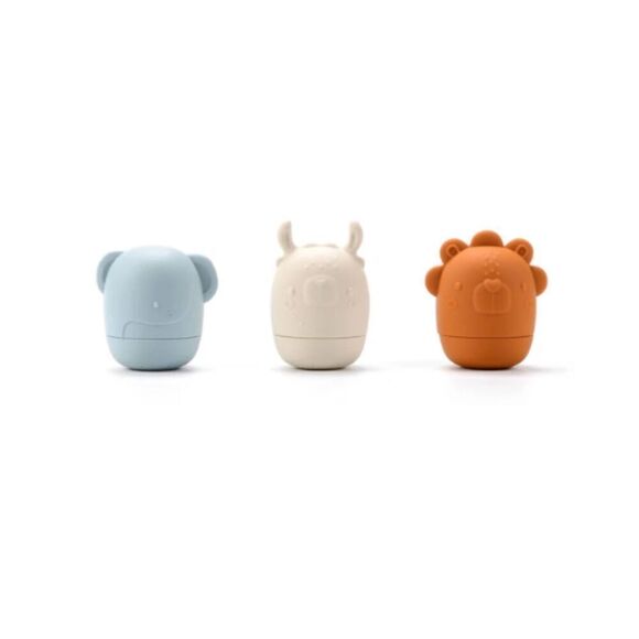 NWOT Loulou Lollipop Set of 3 packs Silicone Toys - Bath, Links, Stacking Cups - Picture 4 of 4